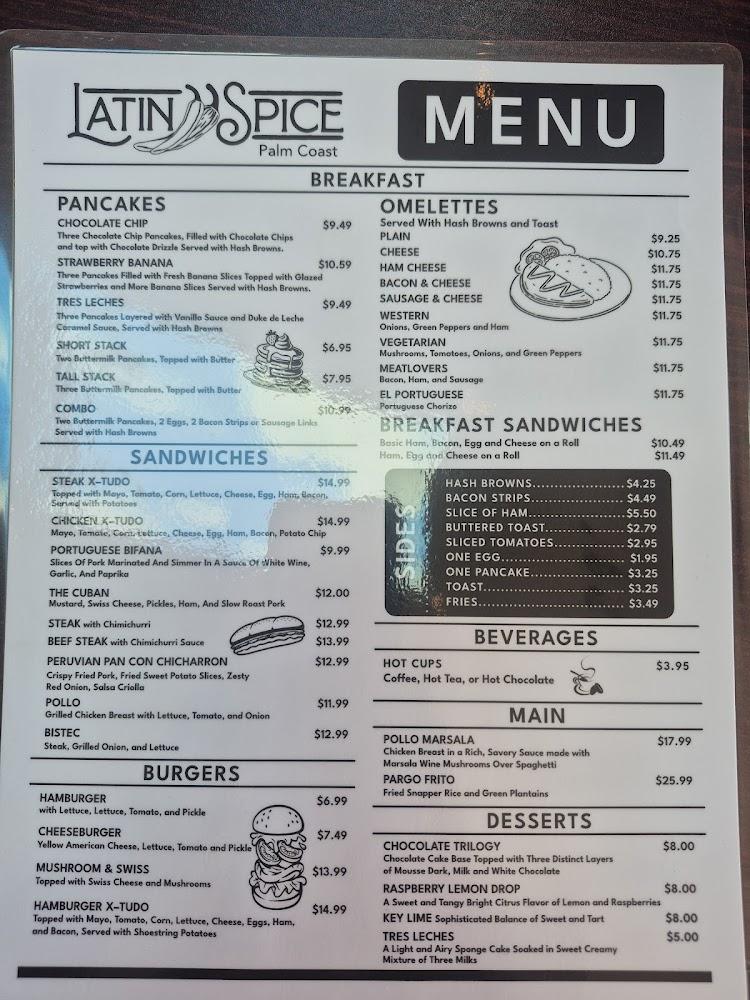 Latin Spice Menu image 1